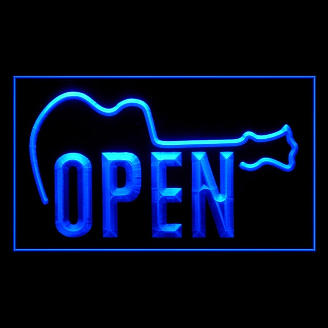 140022 Music Acoustic Guitar Awesome Musical Bar Live Display LED Light Neon Sign 