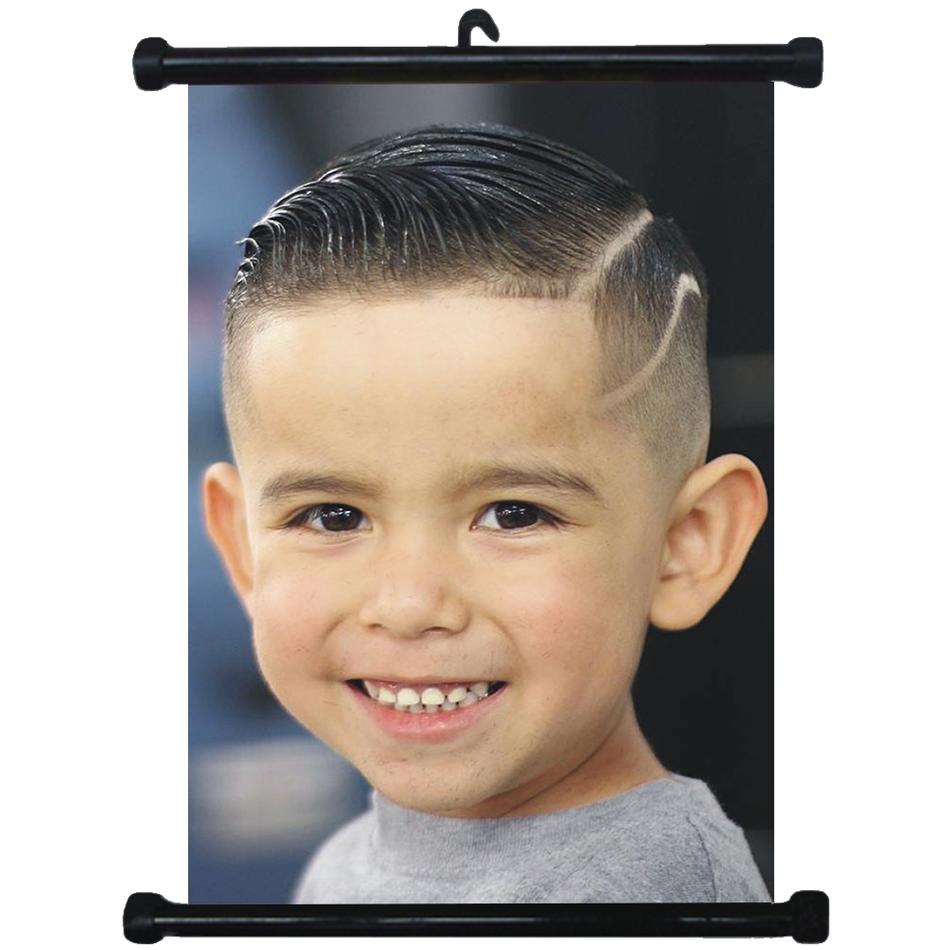 Details Zu Sp217158 Boy Hairstyles Wall Scroll Poster For Barber Salon Haircut Display