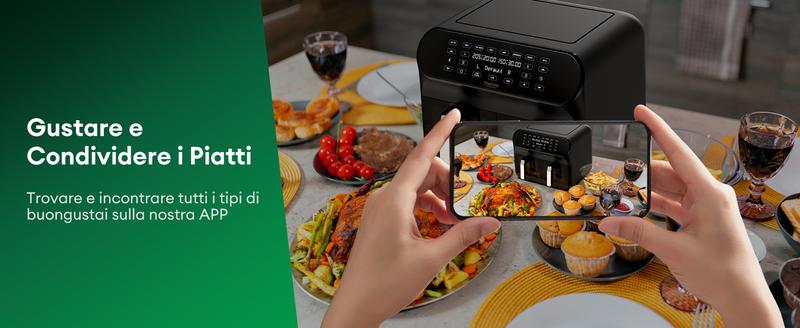 CHEFREE AFW20 Friggitrice Ad Aria A Doppio Cestello, DUAL-VIEW, 8 L, 2400W, 8 Funzioni, Cottura Simultanea, Antiaderente, Preriscaldamento, Menu Italiano Online 12 CHEFREE AFW20 Friggitrice Ad Aria A Doppio Cestello, DUAL-VIEW, 8 L, 2400W, 8 Funzioni, Cottura Simultanea, Antiaderente, Preriscaldamento, Menu Italiano Online -Piccoli Elettrodomestici Negozio AAHKMJXYDAFdJAOAIMEbOAchD3VsGnPiUjyg6RW bZeRtl0Xd QSLwBh1ZtztWcTgJU4UJxYhUzYLJ5M y1Gs3OB4ZZMgno3cp35wkPGd