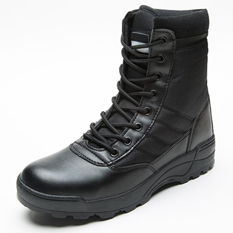 Forced Entry Leather Tactical Deployment Boot Military SWAT Boots Duty