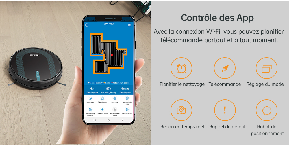 Batería Vhbw Proscenic 850T/850P - 3400mAh 14.8V Robot Aspirador
