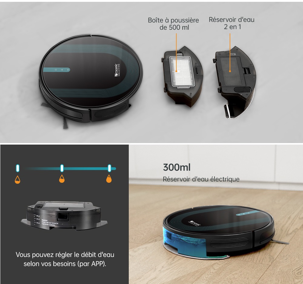 850P aspirateur robot laveur