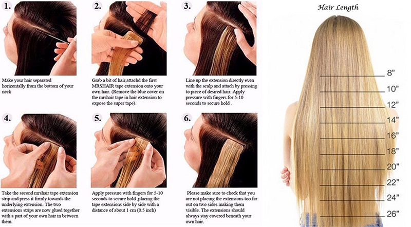 50g 20pcs Balayage Tape In Human Hair Extensions Brown To Blonde