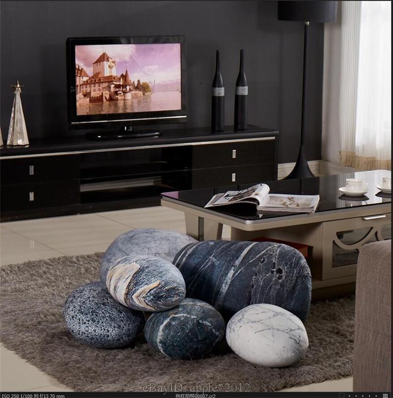 A set Patterned pebble stone pillow/pillowcases rock cushion/cushion