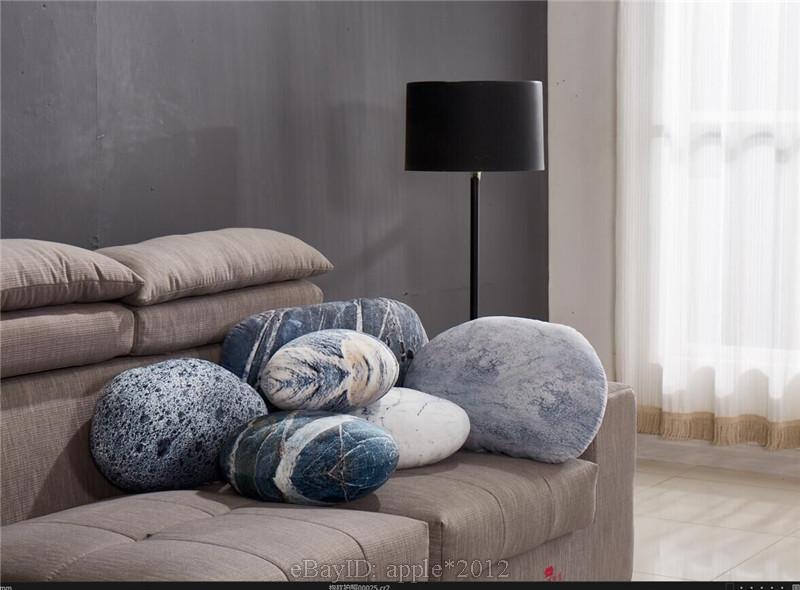 A set Patterned pebble stone pillow/pillowcases rock cushion/cushion