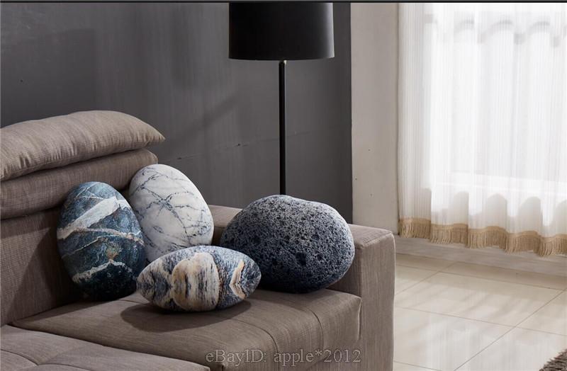 A set Patterned pebble stone pillow/pillowcases rock cushion/cushion