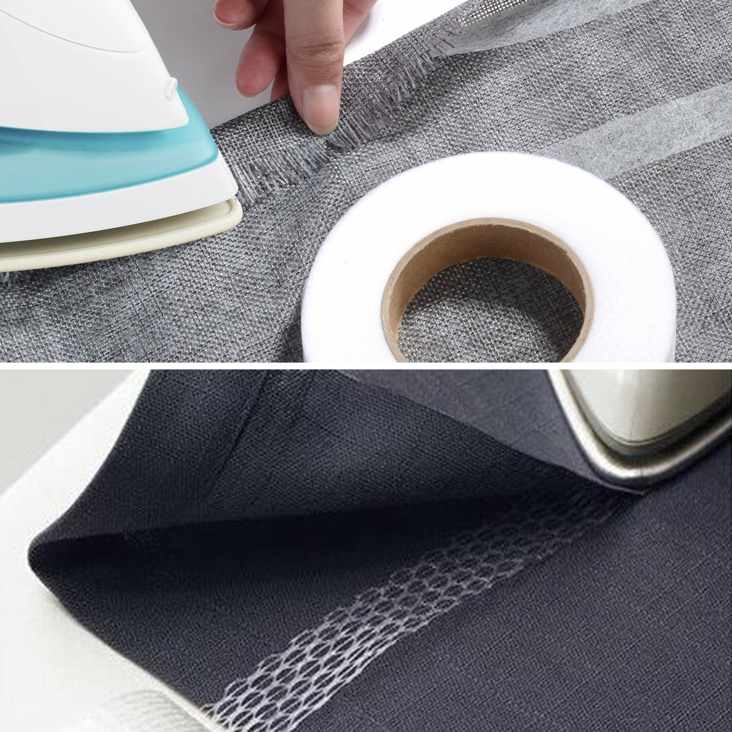 64M Fabric Fusing Tape Adhesive Hem Tape Ironon Tape Hemming Tape 15mm