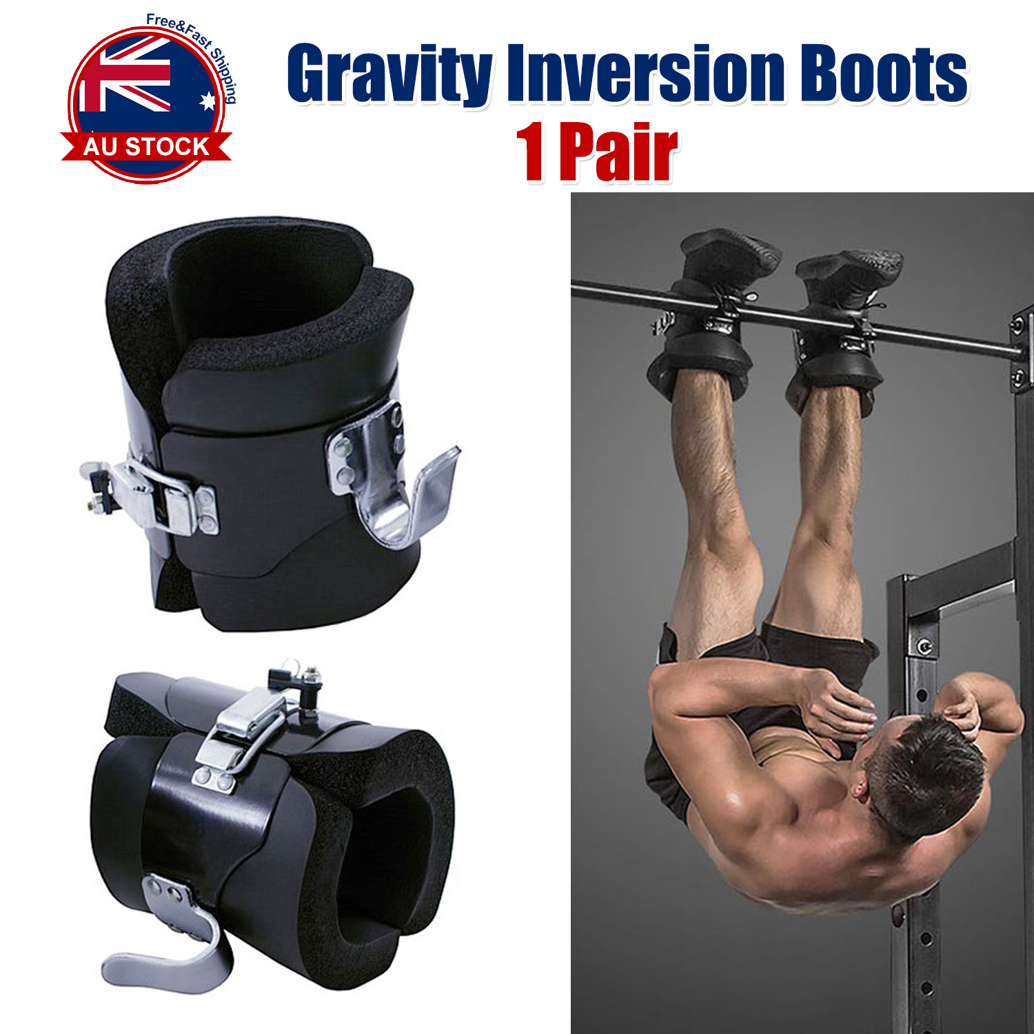 Training Gravity Inversion Boots Therapy Hang Spine Posture Physio Gym