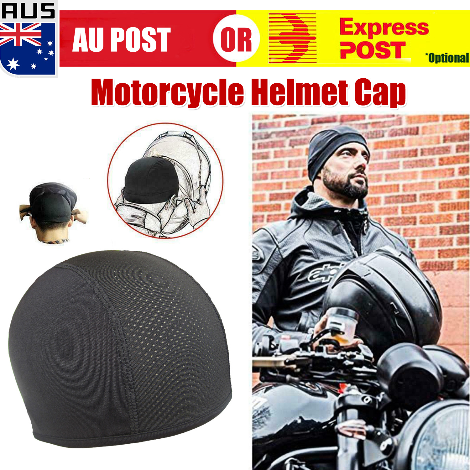 Helmet Inner Cap Motorcycle Liner Moisture Wicking Bicycle Fast Dry Racing Hat Z eBay
