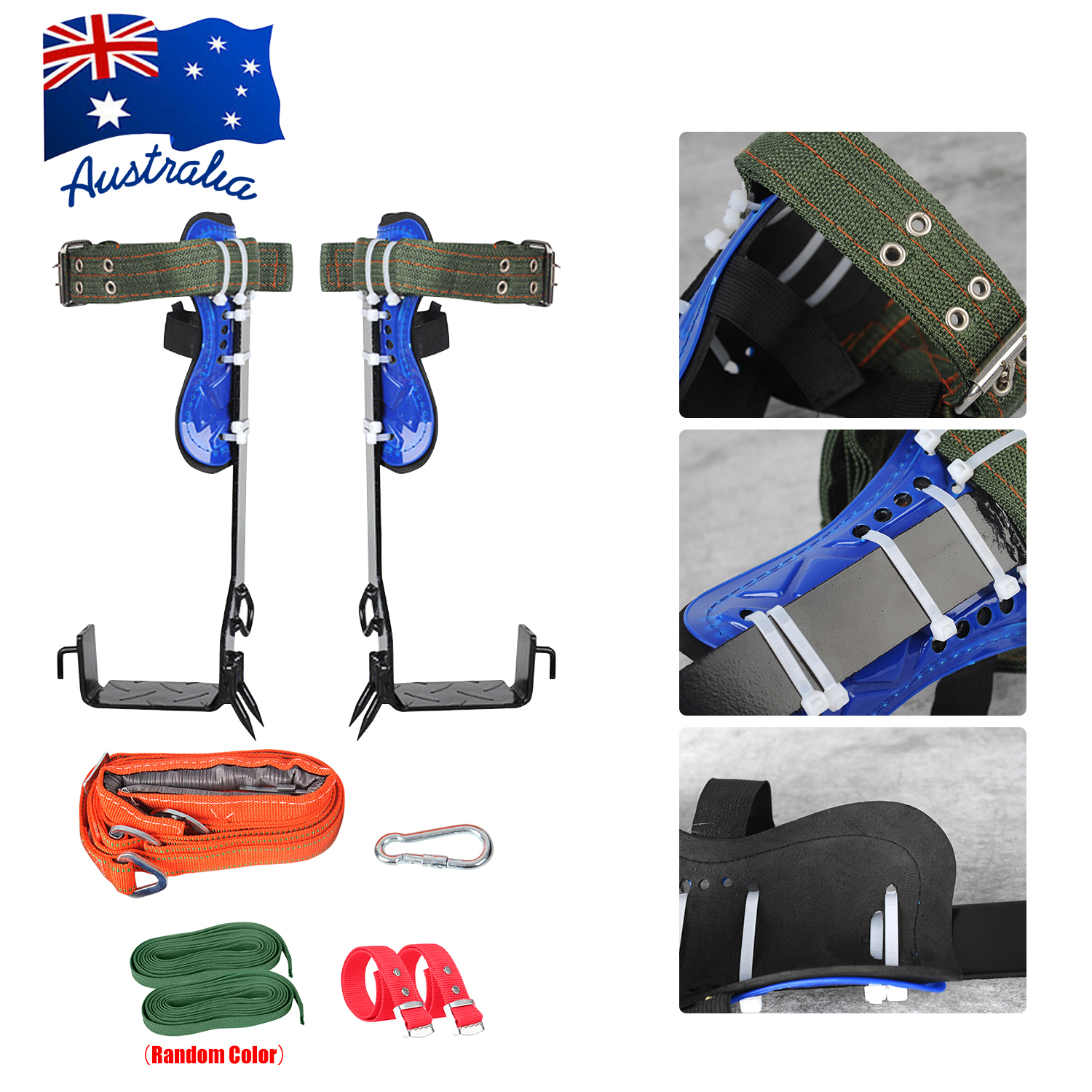 Safety Tree Climbing Spike Set 2 Gear Survival Hunting Tool With Safety