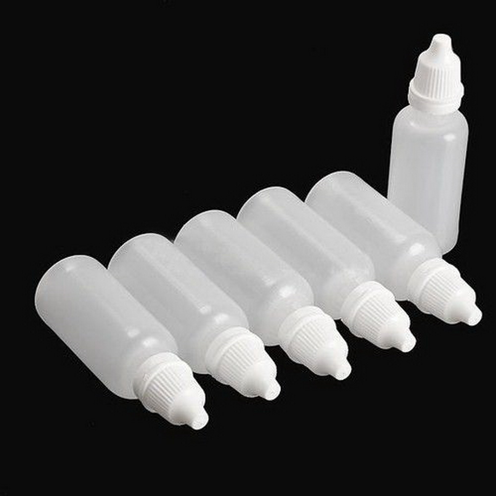 25/100pcs 1030ml Empty Plastic Squeezable Dropper Bottles Eye Liquid
