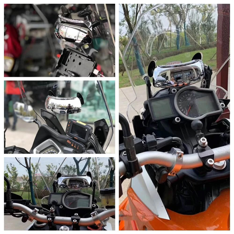 Scooter Motorcycle 180/° Wide Angle Blind Spot Mirror Rear View Auxiliary Mirror For Motorcycles Rear Mirror