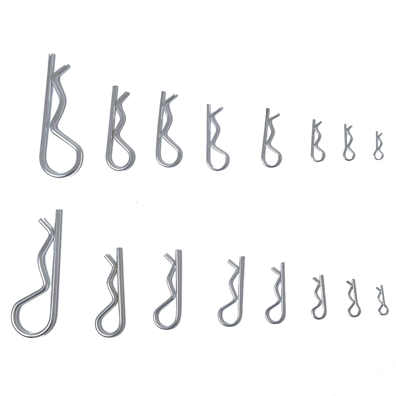 180pcs Hitch R Pin Clip Assortment Kit Tool Cotter Tractor Car Trailer Lock
