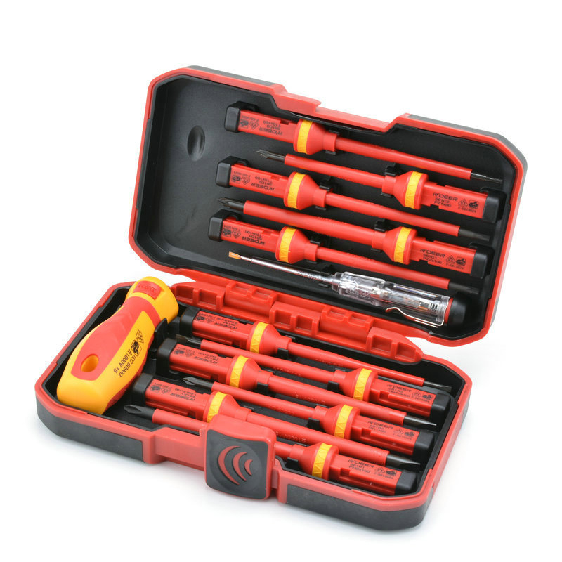 13pcs/set Electricians Screwdriver Set Tool Electrical Insulated 1000V