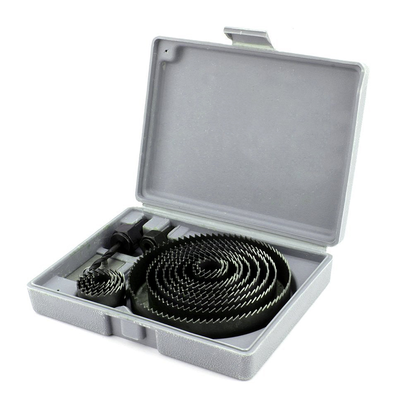19-127mm Cutter Set Carbon Steel Drill Bits Aluminum Sheet Plaster Wood Hole Saw