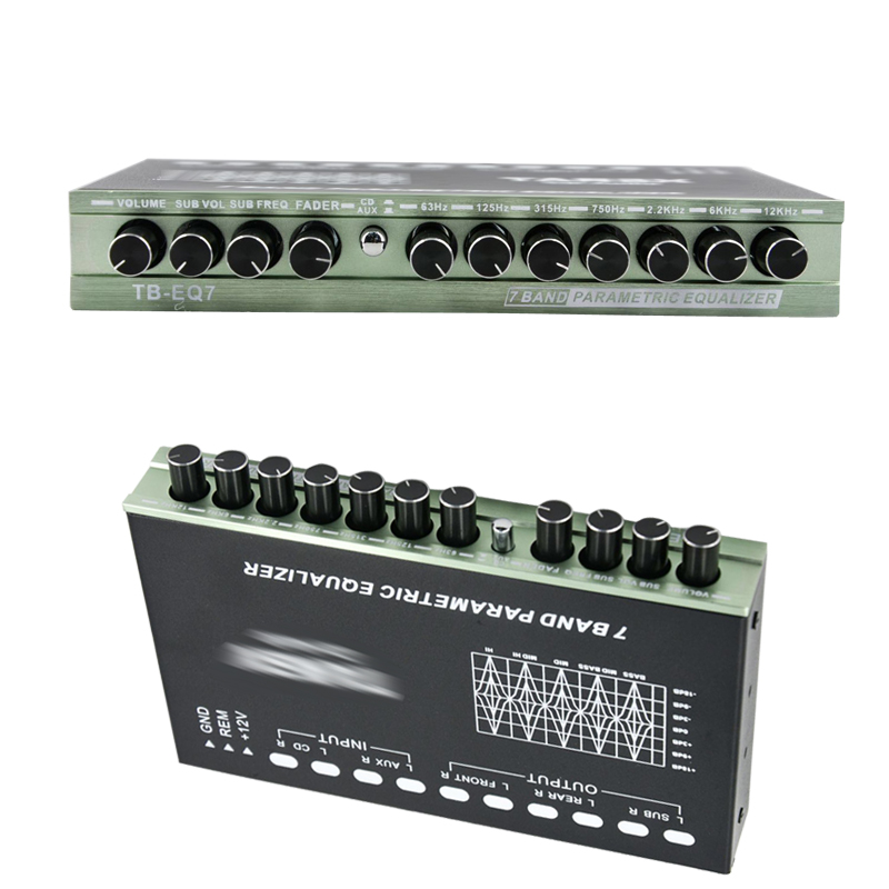 Tool Parts Car EQ Equalizer 7 Band PreParametric With Subwoofer Auto