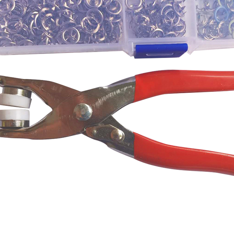 Snap Fastener Pliers Tool Kit 120X Snaps 6 colors Copper colour Circular Popper