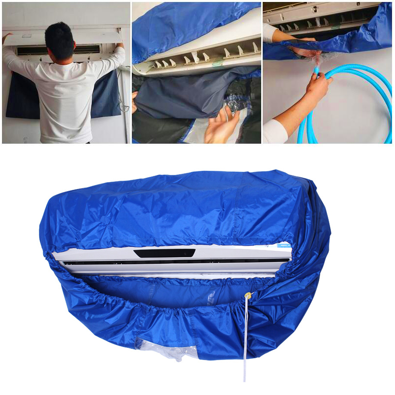 Air Conditioning Cleaning Cover Waterproof Tool Dust Washing Clean Protector Bag Ebay 