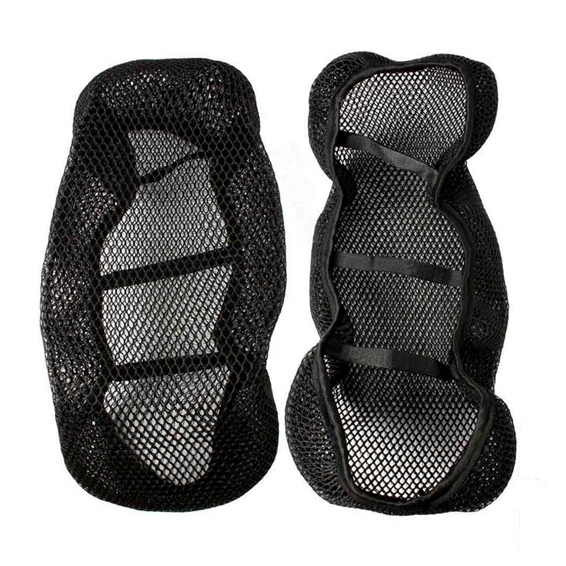 Motorcycle Black 3D Seat Cover Mesh Net Waterproof Heat insulation sleeve Black