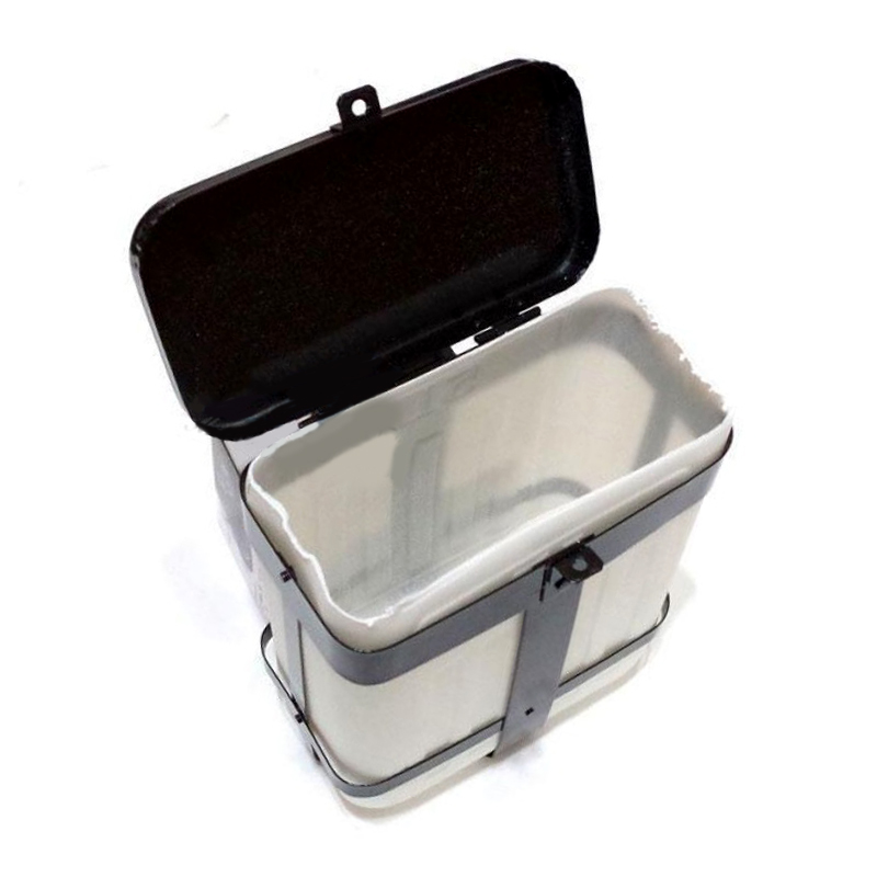 Universal Motorcycle Bumper Storage Box Saddle Side Travel Box Can Cup Rack Case