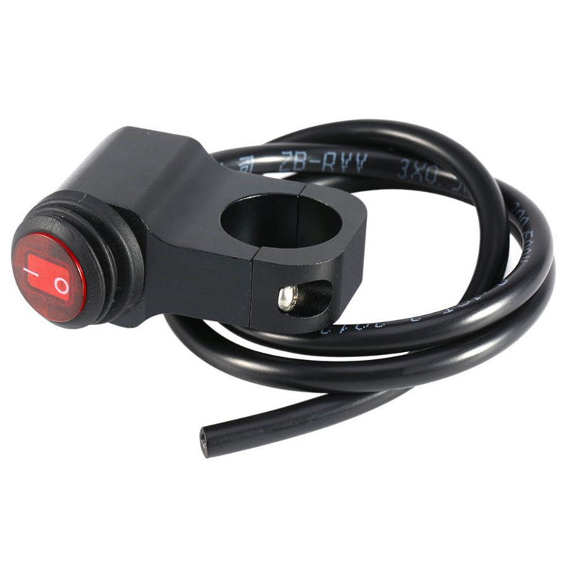 Aluminum 7//8/" Quad ATV Pit Bike Handlebar LED Switch Rocker Button Stable 22mm