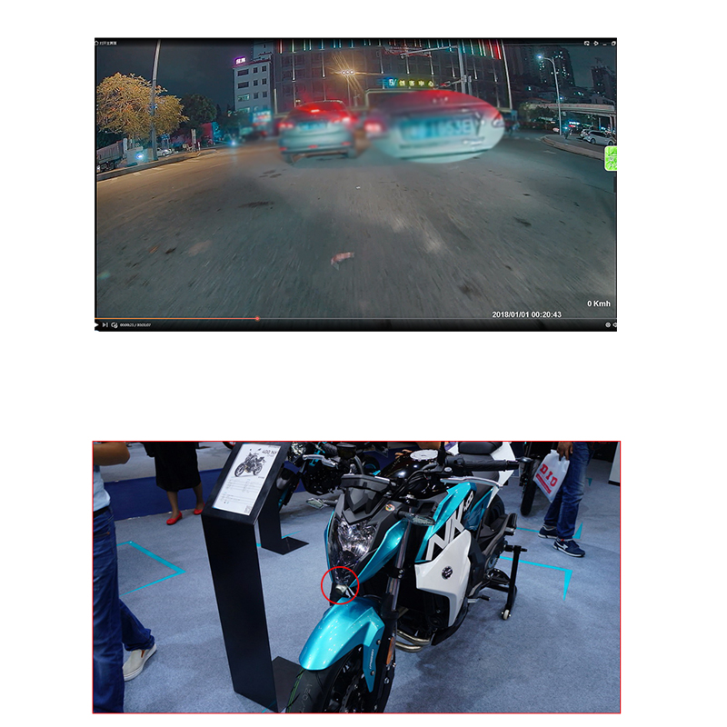 Motorcycle DVR Monitor Dash Cam WiFi Front Rear View Camera GPS Logger Recorder Motorcycle DVR Monitor Dash Cam WiFi Front Rear View Camera GPS Logger Recorder