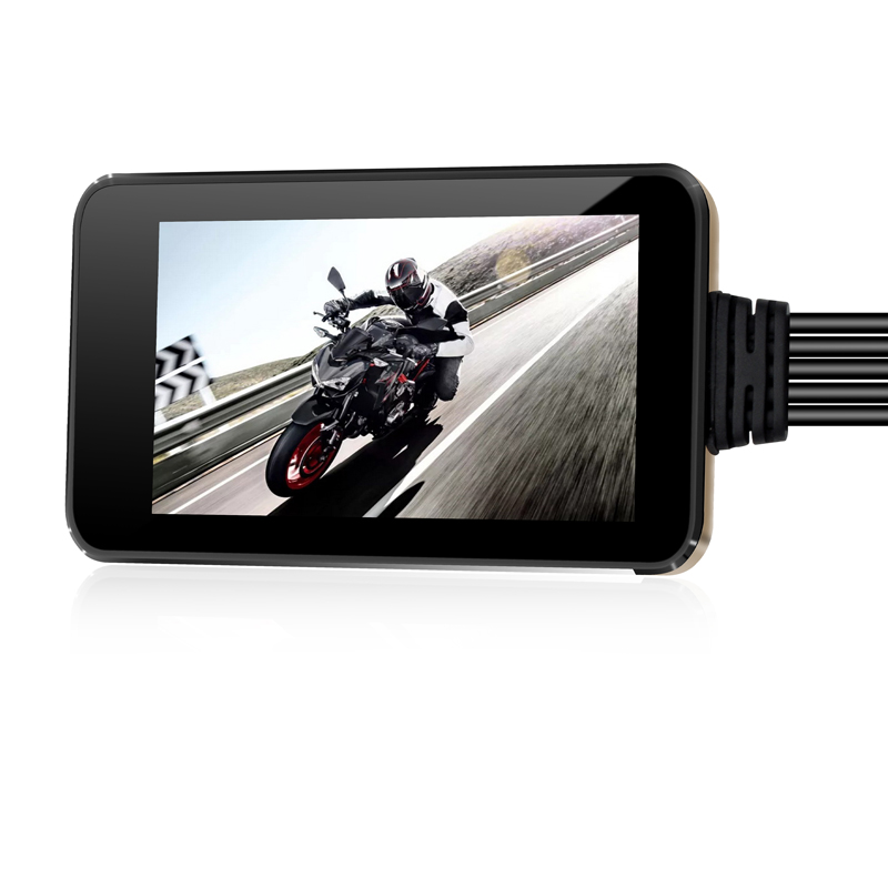Motorcycle DVR Monitor Dash Cam GPS Recorder with Wifi Front & Rear View Camera Motorcycle DVR Monitor Dash Cam GPS Recorder with Wifi Front & Rear View Camera