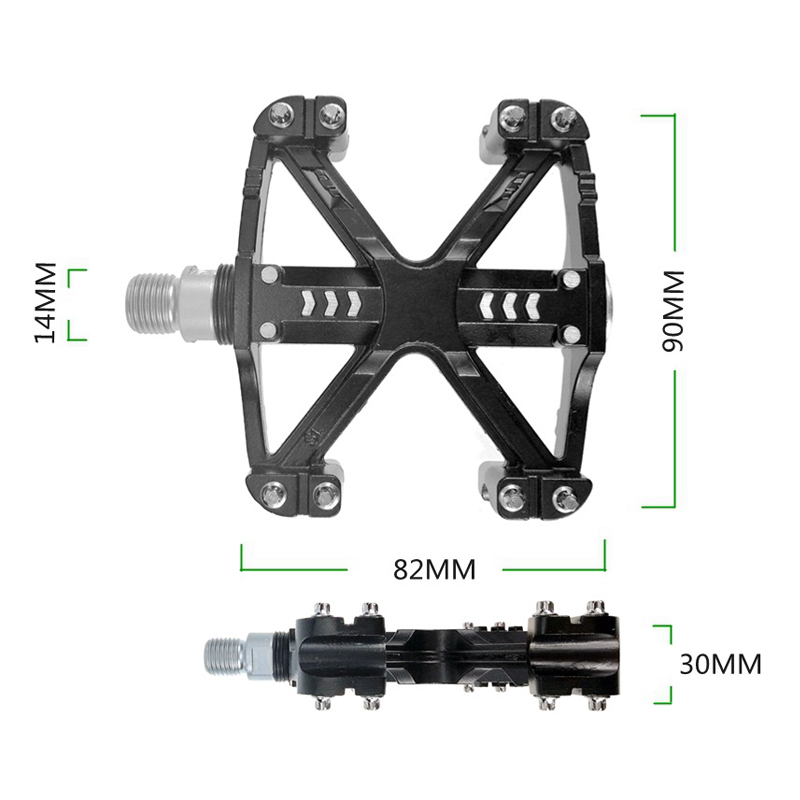 2pcs Light MTB Road Bike sealed Bearing Pedals Platform Bicycle Flat Pedal 332g