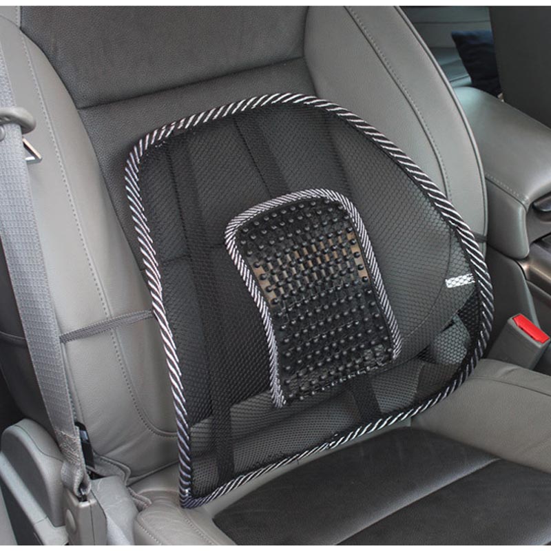 2x Mesh Lumbar Back Support Pad Seat Posture Corrector Car SUV Office