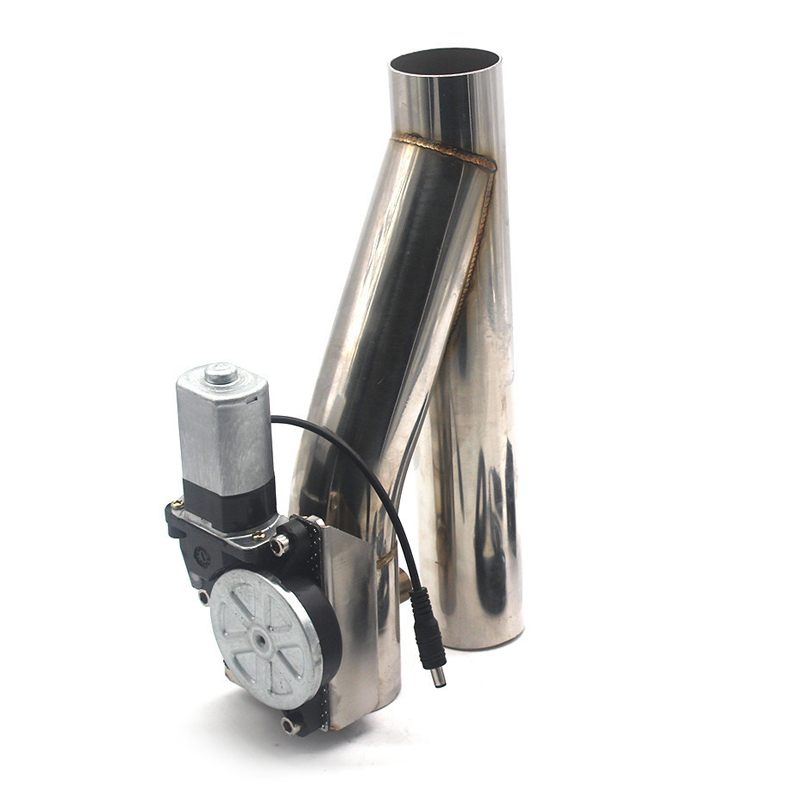 2/" Motorized Electric Exhaust Cutoff Bypass Valve Cutout+Remote Stainless Steel
