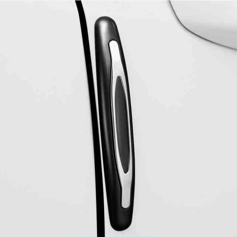 4pcs Car SUV Body Door Side Black Anti-Collision Protector Strips Decorative Bar