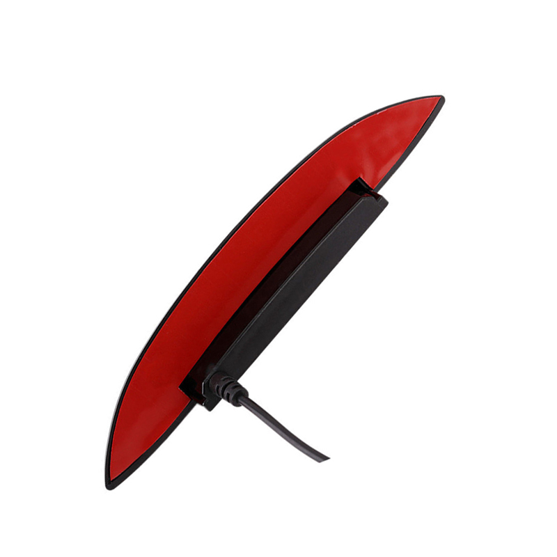 Kind Car Fender Flares Wheel Eyebrow Protector Red Lamp LED Ambient Light 4PCS