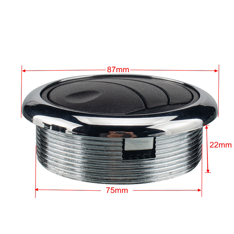 Garneck Bus Air Conditioning Vent Universal Round Bus Ceiling Air Conditioning Vent DIY Air Flow Ventilation Deflector Outlet for Rv Bus Car Boat Supplies Style 2