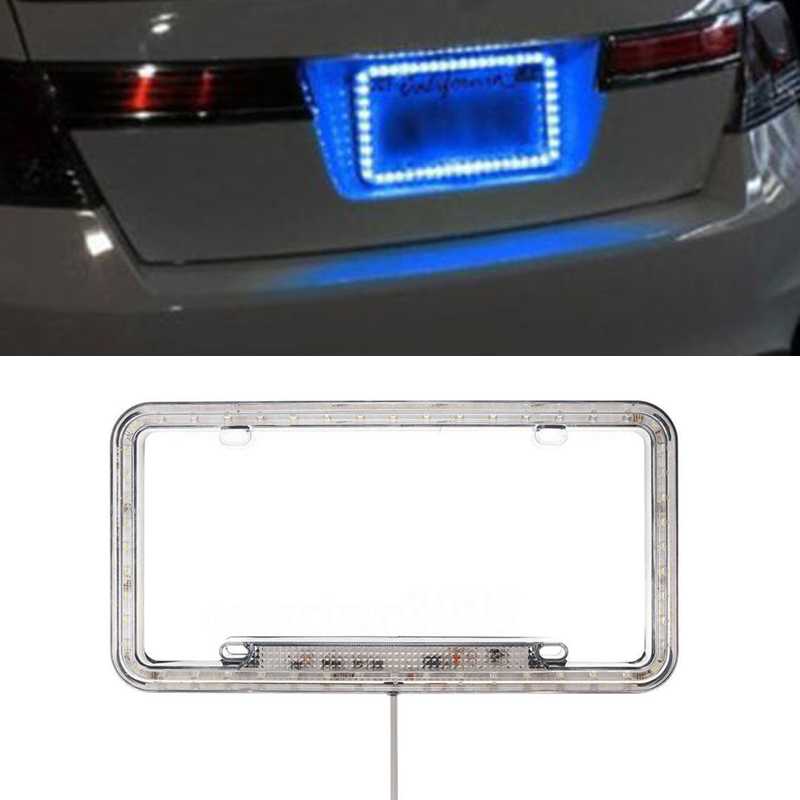 led license plate light frame