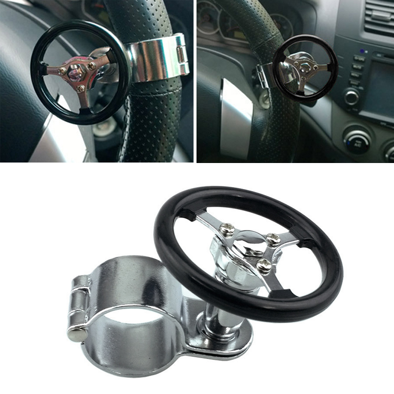Smaw Power Handle Car Steering Wheel Suicide Spinner Accessory Knob for Car Vehicle Single Hand Driving Auxiliary Control Grip Ball