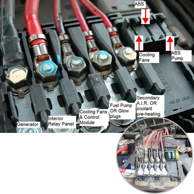 1J0937550A Fuse Box Battery Terminal Fit For 1998-05 Jetta ...