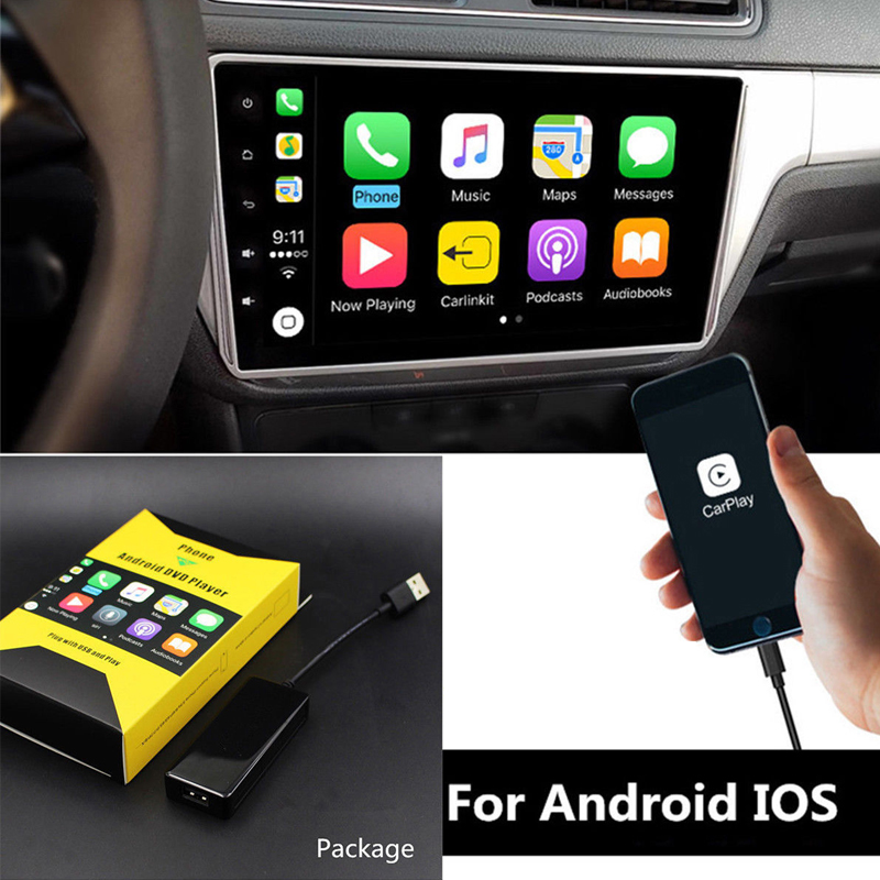 Universal For iOS/Android Car Play USB Dongle Cable Car Navigation MP5