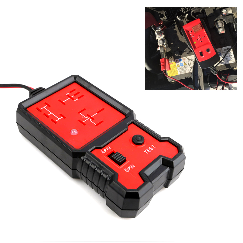 Portable 12V Car Relay Tester Kit Automotive Diagnostic Tool Battery
