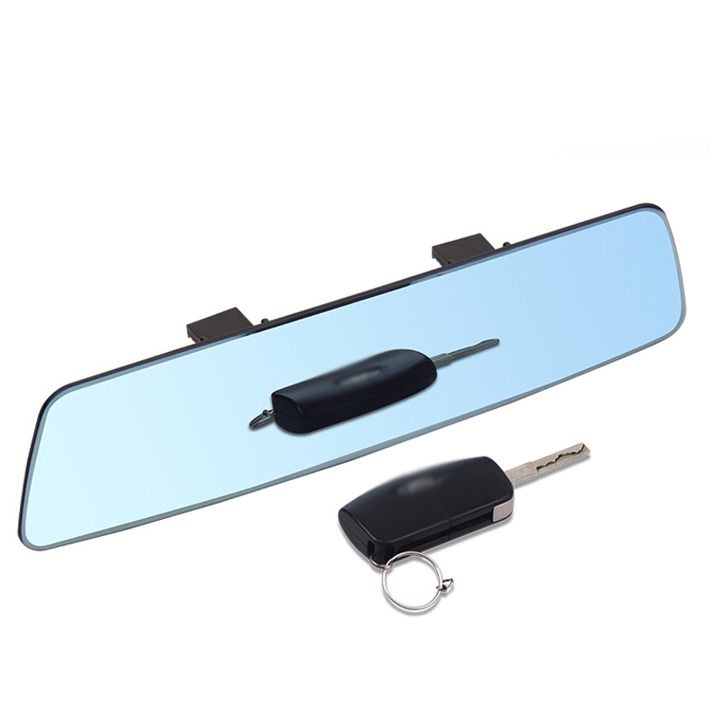 Universal Blue AntiGlare Rear View Flat Mirror Extension For Car