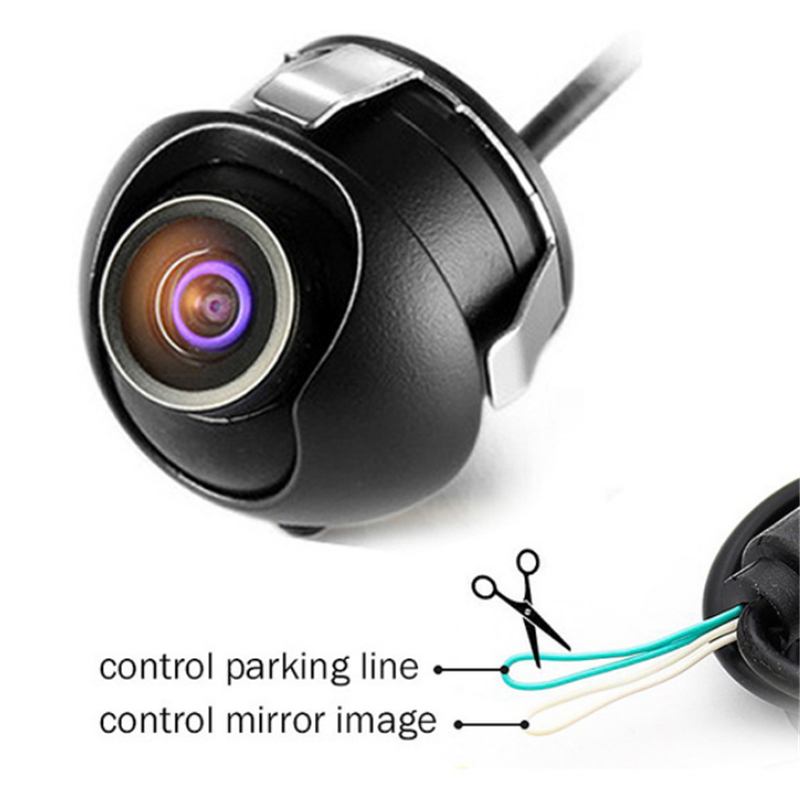 Night Vision 360° Car Left+Right Rear Front View Backup Camera Lens