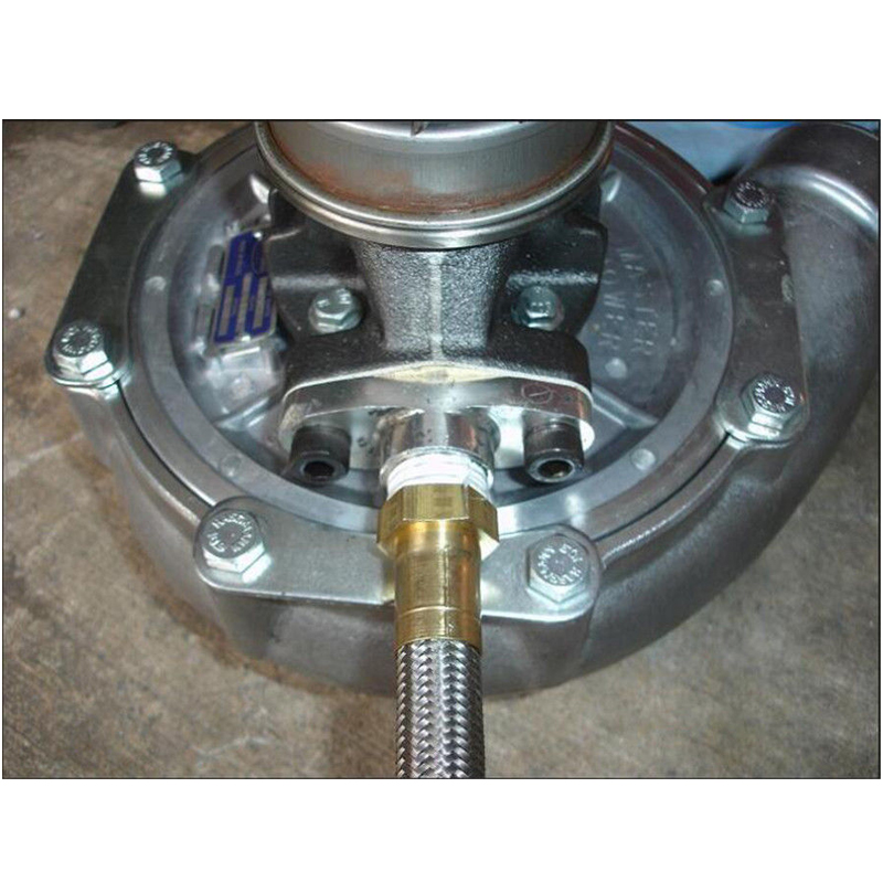 Turbo Oil Inlet Hose Feed Line Fitting Kit 1/8 NPT Adapter For T3