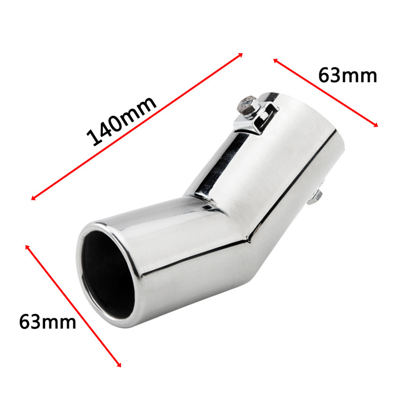 Universal 63mm Auto Stainless Car Rear Round Exhaust Pipe Tail Muffler Tip Cover Ebay