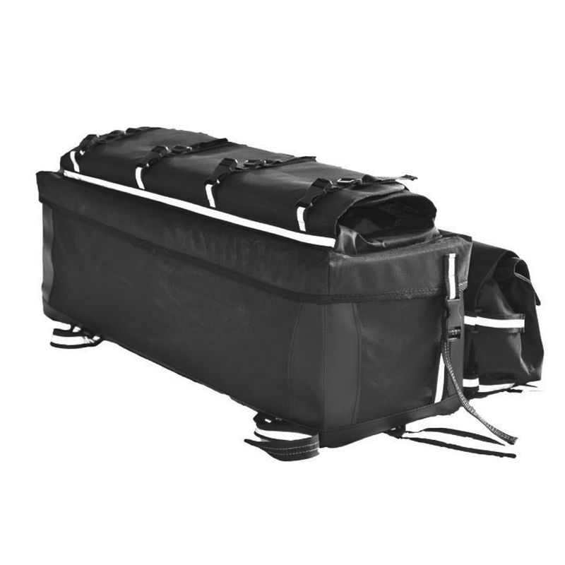 Waterproof Twin Bag Rear Rack Storage Case Tool Pack ATV UTV Quad Bike ...