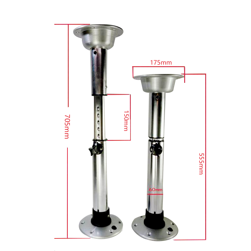 Marine RV Aluminum+ABS Adjustable Table Pedestal With ...