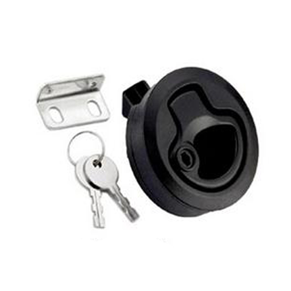 2PCS Slam Latch Hatch Flush Pull W Lock 1//2/'/' Door Deck For Boat Marine Splendid