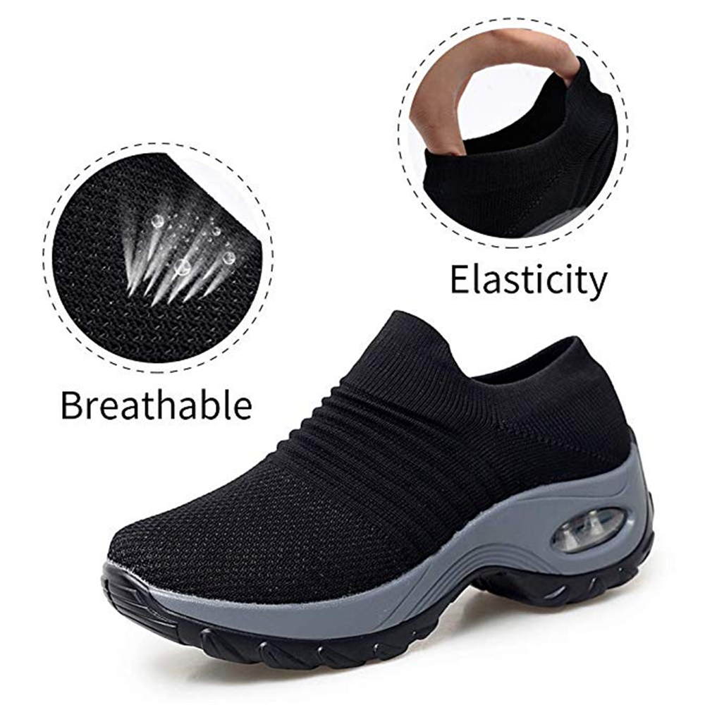 women casual shoes mesh cushioned outdoor sneakers