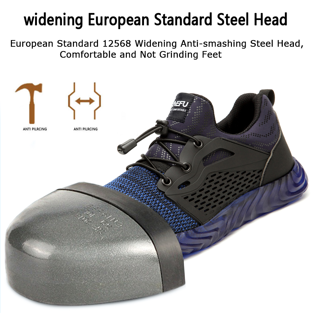 steel toe breathable work shoes
