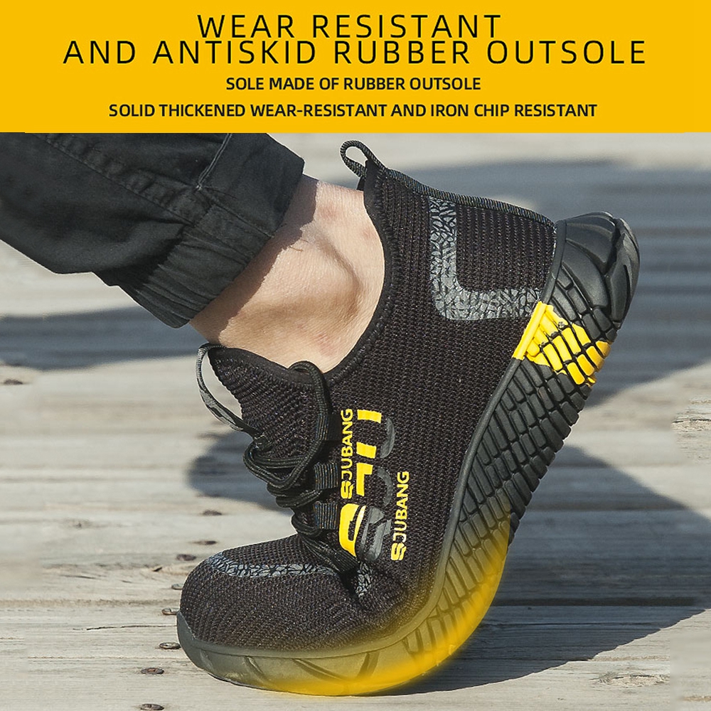 Mens Work Safety Shoes Steel Toe Bulletproof Boots Indestructible Mesh ...