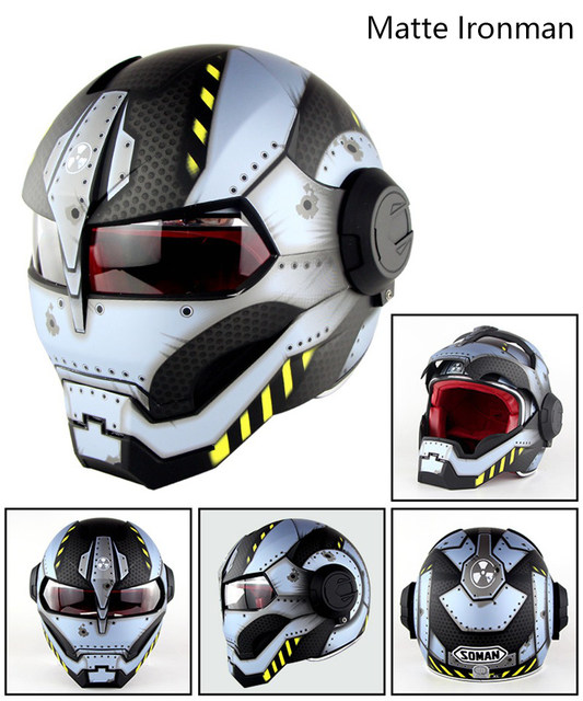 DOT Robot Motobike Moto Modular Flip Up Helmets Motorcycle