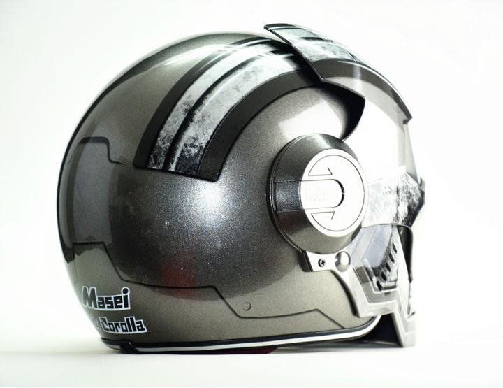 DOT Motorcycle Iron Helmet Masei Full Face Man Helmets Bike